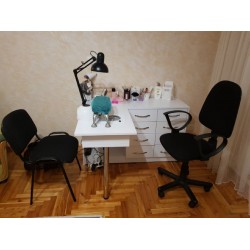 Угловой маникюрный стол А-55